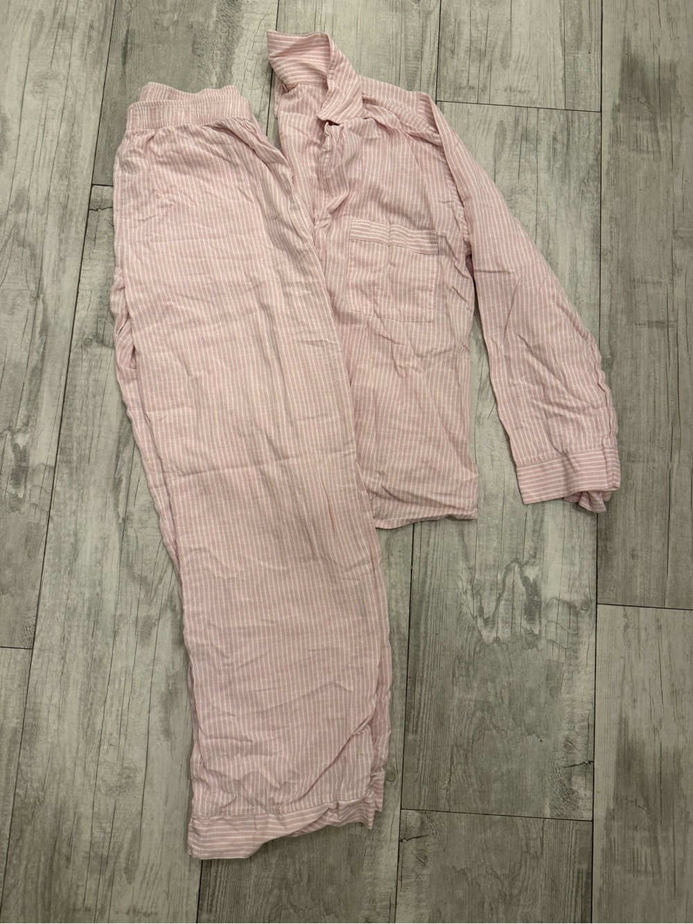 Eberjey Light Pink Striped Kids Pajama Set